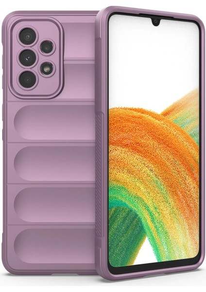 Samsung Galaxy A33 5g Kılıf Optimum Silikon - Mor Ynsmr