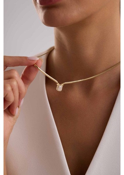 Balık Sırtı Baget Kolye 8 Ayar Altın 50 cm fiyatları