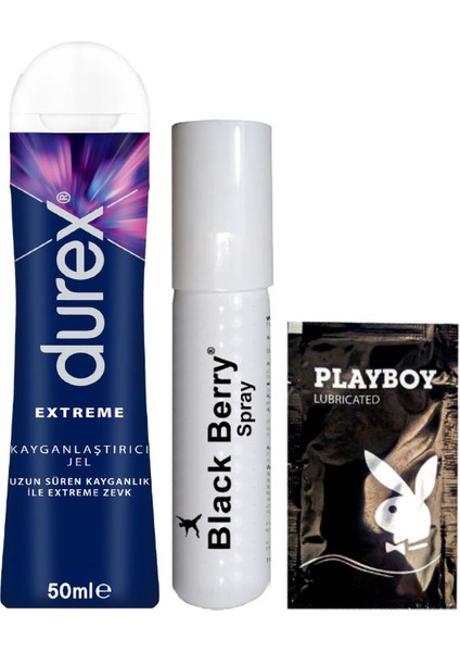 Extreme Analjel 50 ml + Black Berry Geciktiricisprey + Hediye