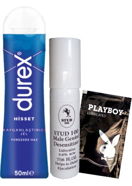 Hisset Pürüzsüz Hazlar 50 ml Jel + STUD100 Geciktiricisprey + Hediye