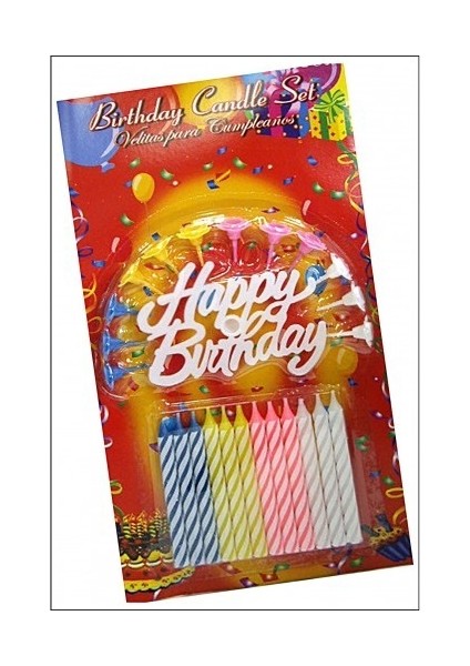 Rengarenk Happy Birthday Doğum Günü Mumları fiyatları