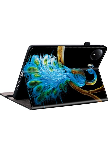 Xiaomi Redmi Pad Se 4g 8.7 Inç Deri Kılıf Desen Baskılı Stand Tablet Kılıfı Kart Yuvaları ile (Yurt Dışından) fırsatları