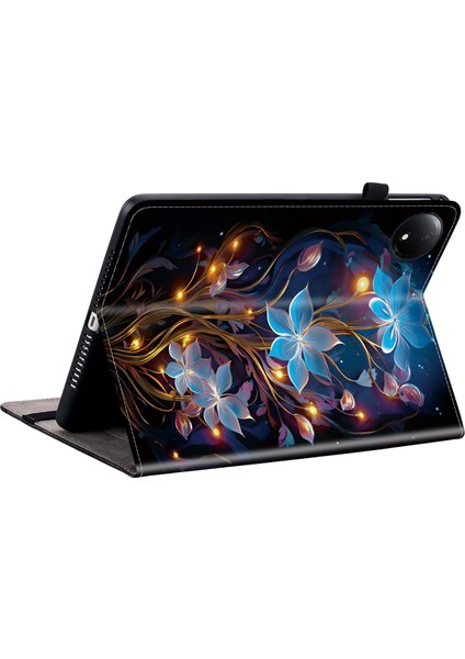 Xiaomi Redmi Pad Se 4g 8.7 Inç Deri Kılıf Desen Baskılı Stand Tablet Kılıfı Kart Yuvaları ile (Yurt Dışından) fırsatları