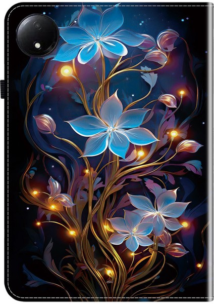 Xiaomi Redmi Pad Se 4g 8.7 Inç Deri Kılıf Desen Baskılı Stand Tablet Kılıfı Kart Yuvaları ile (Yurt Dışından) indirimleri