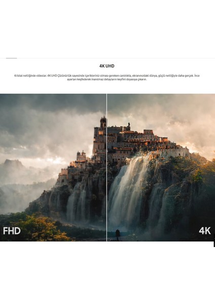M7 43'' Wifi Bağlantı 4K Ultra Hd HDR10 60hz 4ms (Hdmı Type-C) Slim Akıllı Monitör Tv -Uhd (3840 x 2160) + Onerous Mutfak Tartısı