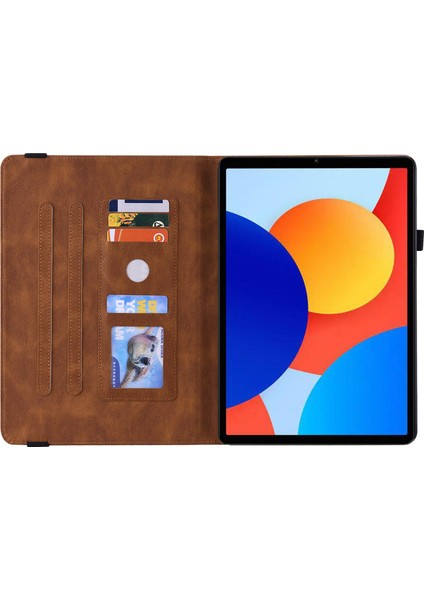 Xiaomi Redmi Pad Se 4g 8.7 Inç Kılıf Kelebek Çiçek Baskılı Pu Deri Tablet Kılıfı Kart Yuvaları ile (Yurt Dışından) fiyatları