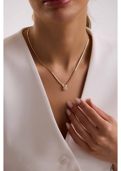 Balık Sırtı Parçalı Baget Kolye 8 Ayar Altın 50 cm fiyatları