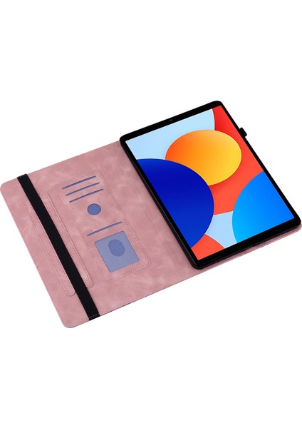 Xiaomi Redmi Pad Se 4g 8.7 Inç Deri Kılıf Kalp Baskı Katlanabilir Stand Kart Yuvası Kalem Tutucu Tablet Kılıfı (Yurt Dışından) fiyatları