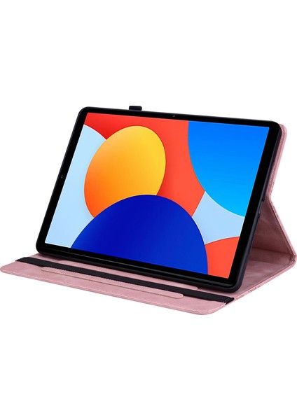 Xiaomi Redmi Pad Se 4g 8.7 Inç Deri Kılıf Kalp Baskı Katlanabilir Stand Kart Yuvası Kalem Tutucu Tablet Kılıfı (Yurt Dışından) modelleri