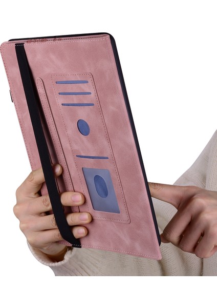 Xiaomi Redmi Pad Se 4g 8.7 Inç Deri Kılıf Kalp Baskı Katlanabilir Stand Kart Yuvası Kalem Tutucu Tablet Kılıfı (Yurt Dışından) indirimleri