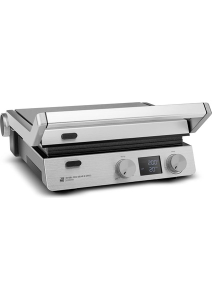 Premium Döküm Izgara ve Tost Makinesi | 3 In 1 Çok Amaçlı Kullanım | LCD Ekran | Sesli Uyarı | 6 Dilim Kapasite + Onerous Mutfak Tartısı