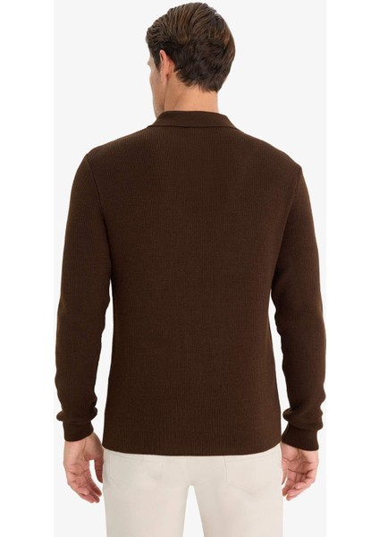 Standart Fit Polo Yaka Triko Kazak D3589AX24WN