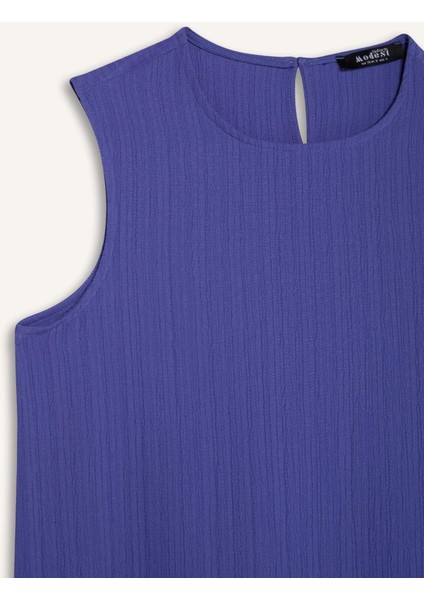 Relax Fit Şal Yaka Krinkıl Kumaş Uzun Kimono E1816AX25SP