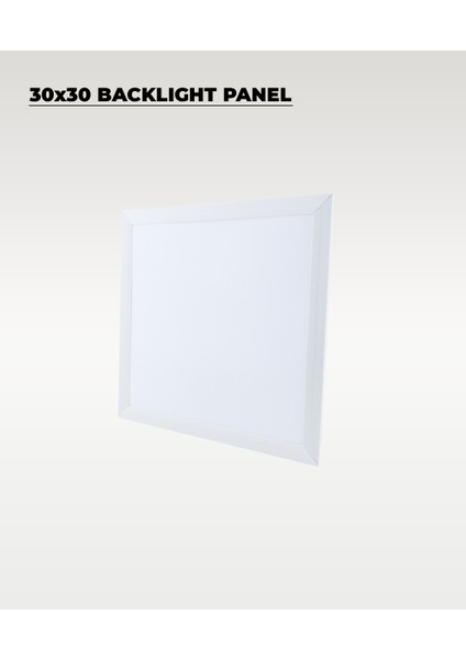 24W 30X30 Backlight LED Panel Armatür 3200K (Sarı Işık) - 2 Adet modelleri