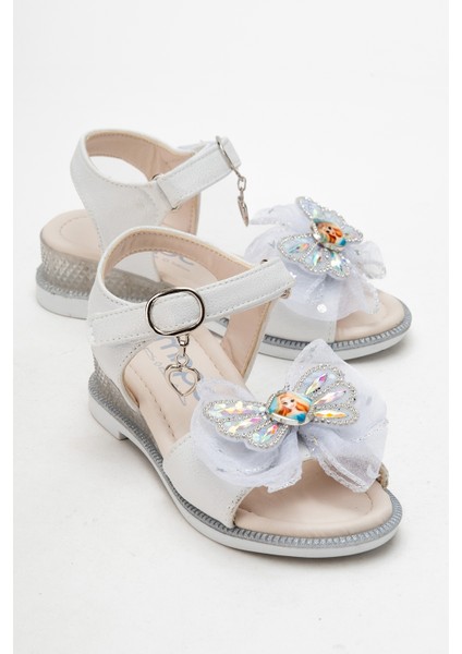 Kız Çocuk Gümüş Abiye Ayakkabı