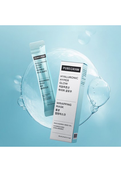 Hyaluronic Hyper Glow Wrapping Mask - Yoğun Nem ve Dolgunluk ve Işıltı Sağlayan Yüz Maskesi (4MLX4ADET) modelleri