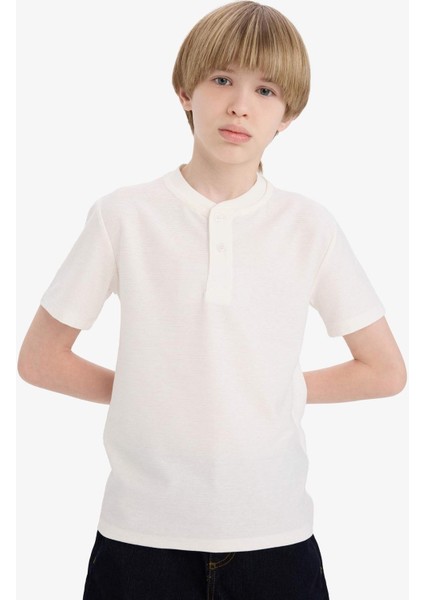 Erkek Çocuk Hakim Yaka Kısa Kollu Tişört E7189A825SM indirimleri