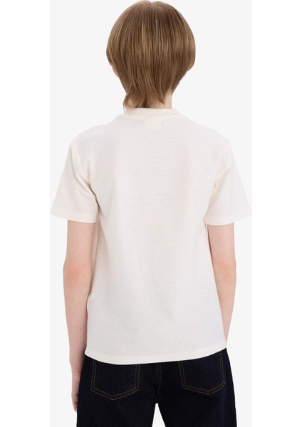 Erkek Çocuk Hakim Yaka Kısa Kollu Tişört E7189A825SM