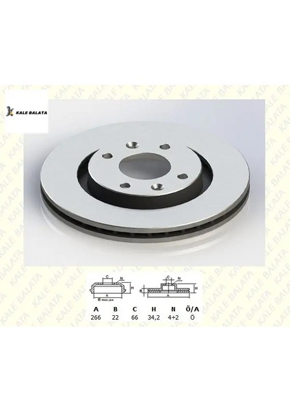 Ön Fren Disk Aynası 307-PARTNER YM-301-208