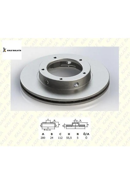 Ön Fren Disk Aynası PREMIER-J10 Kale Balata