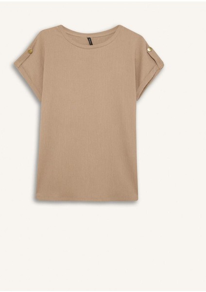 Regular Fit Bisiklet Yaka Basic Düz Kısa Kollu Tişört D3198AX25SP