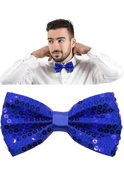 Mavi Payetli Pullu Papyon fırsatları