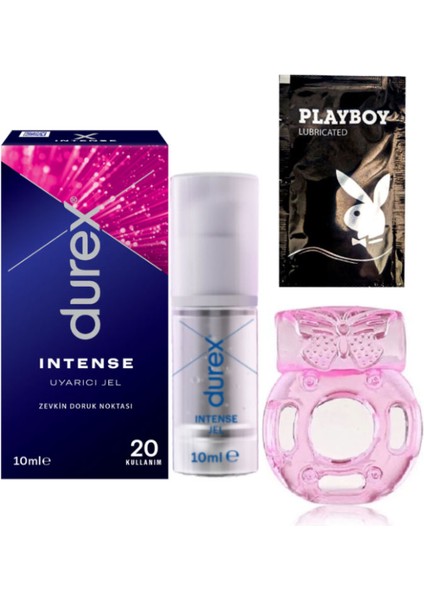 Intense Kadın Uyarıcılı Jel + Penisinize Titreşimli Halka - Penisyüzüğü + Hediye