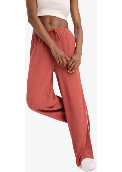fit Nba New York Knicks Wide Leg Cepli Geniş Paça Standart Boy Krinkıl Kumaş PANTOLON D8805AX25SP