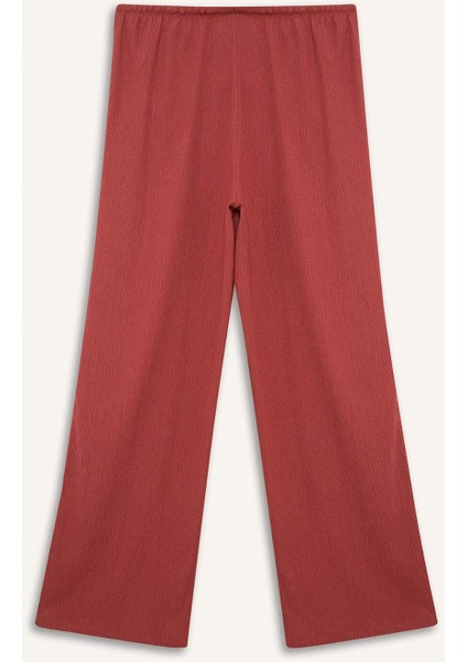 fit Nba New York Knicks Wide Leg Cepli Geniş Paça Standart Boy Krinkıl Kumaş PANTOLON D8805AX25SP