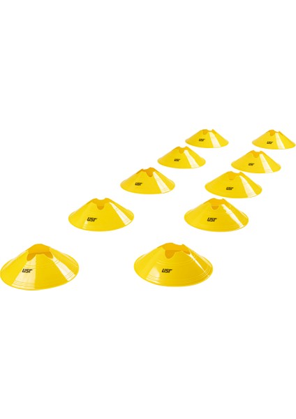 AC10S 10 lu Küçük Boy Antrenman Çanağı Seti Sarı