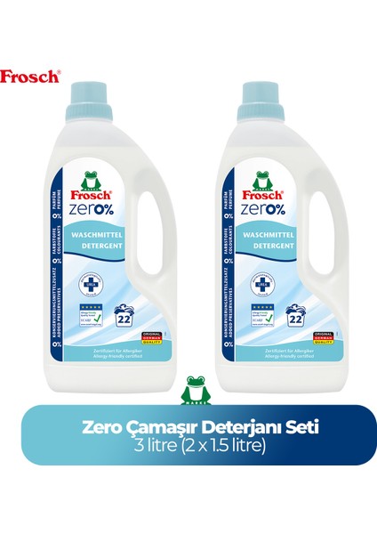 Zero Çamaşır Deterjanı 2'li (3 Litre)
