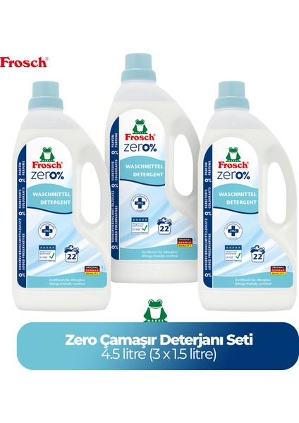 Zero Çamaşır Deterjanı 3'lü (4,5 Litre)