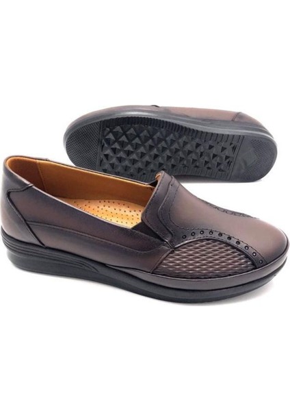 Hakiki Deri Tam Ortopedik Kadın Anne Ayakkabısı