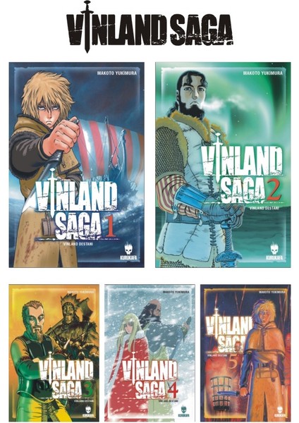 Vinland Saga - Vinland Destanı 1-2-3-4-5 Manga Seti