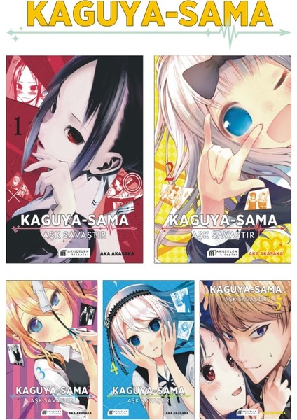 Kaguya-Sama – Aşk Savaştır 1-2-3-4-5 Manga Seti