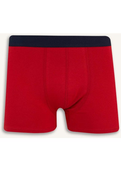 Regular Fit Kareli 3'lü Boxer B7794AX25SP