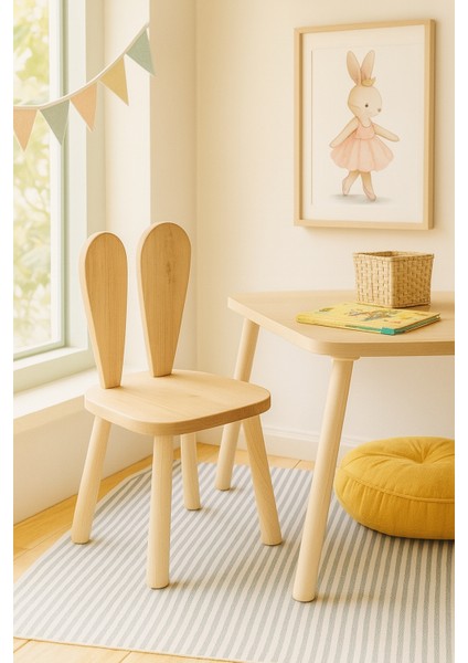 Montessori Tavşancık Sandalye, Etkinlik Çocuk Sandalyesi - 1 Adet fiyatları