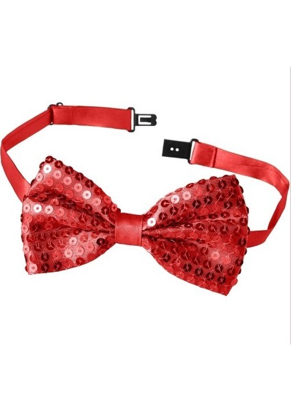 Kırmızı Payetli Pullu Papyon modelleri