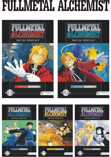 Fullmetal Alchemist - Metal Simyacı 1-2-3-4-5 Manga Seti
