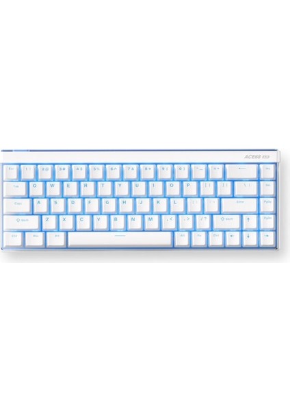 ACE68 Air Snow White %65 Hall Effect Kailh Magnetic God Manyetik Switch Rgb Hotswap Mekanik Gaming Klavye (MC-ACE68AIR-7)