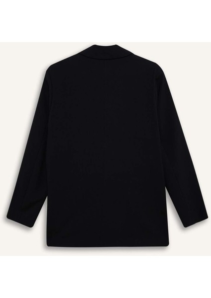 Oversize Geniş Kalıp Basic Düz Blazer Ceket C2575AX25SP