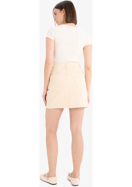 Coool Normal Bel Gabardin Mini Etek E5346AX25SP