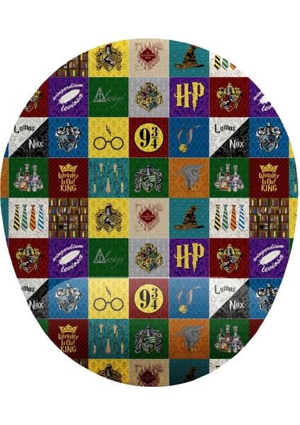 Harry Potter Simgeleri Bilek Destekli Kaymaz Buruşmaz Kırılmaz Mouse Pad