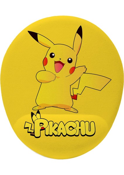Pokemon Pikachu Bilek Destekli Kaymaz Buruşmaz Kırılmaz Mouse Pad