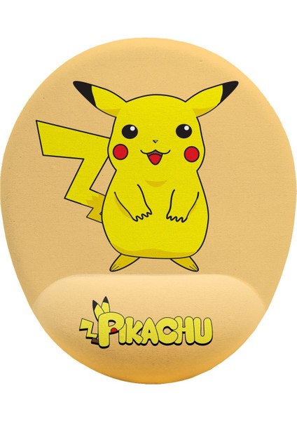Pokemon Pikachu Bilek Destekli Kaymaz Buruşmaz Kırılmaz Mouse Pad