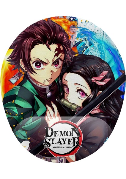Demon Slayer Anime Bilek Destekli Kaymaz Buruşmaz Kırılmaz Mouse Pad