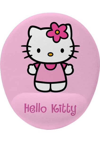 Hello Kitty Bilek Destekli Kaymaz Buruşmaz Kırılmaz Mouse Pad