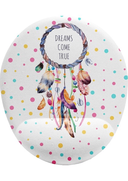 Düş Kapanı Tasarım Bilek Destekli Kaymaz Buruşmaz Kırılmaz Mouse Pad