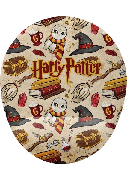 Harry Potter Simgeleri Bilek Destekli Kaymaz Buruşmaz Kırılmaz Mouse Pad