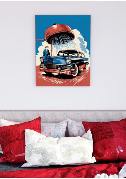 Klasik Amerikan Araba Kanvas Tablo – NV00289 modelleri